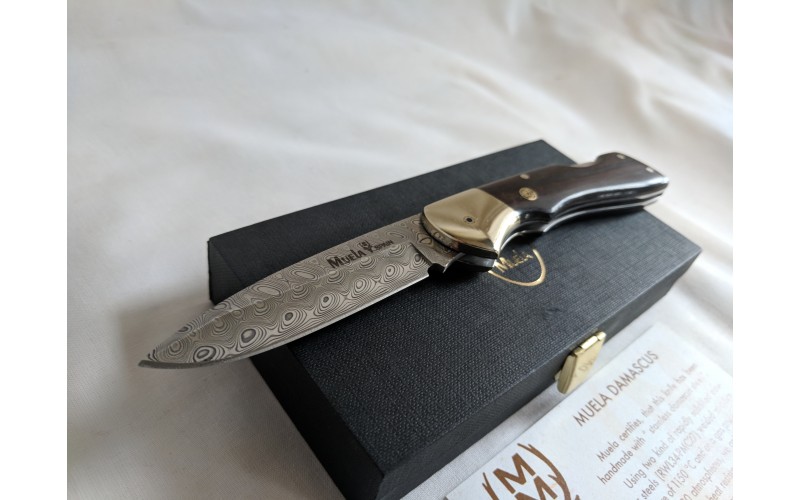 Muela Damascus Folding Knife
